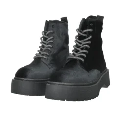 Stivali Bassi|Stivaletti Bassi>Tata Italia Anfibi con zip frontale.Tacco alto 4cm Nero