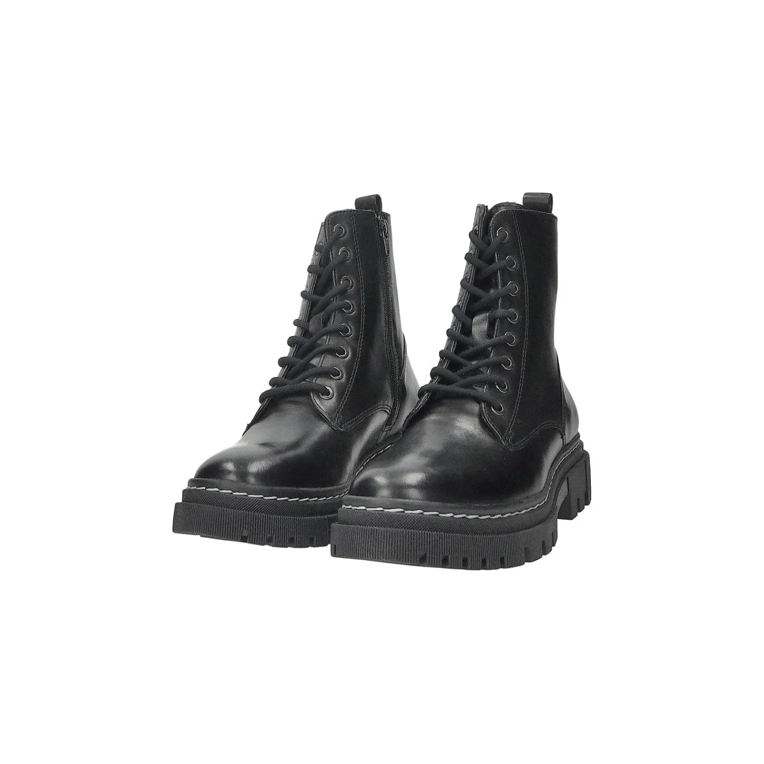 Anfibi|Donna>Tata Italia Anfibi in vera pelle Nero