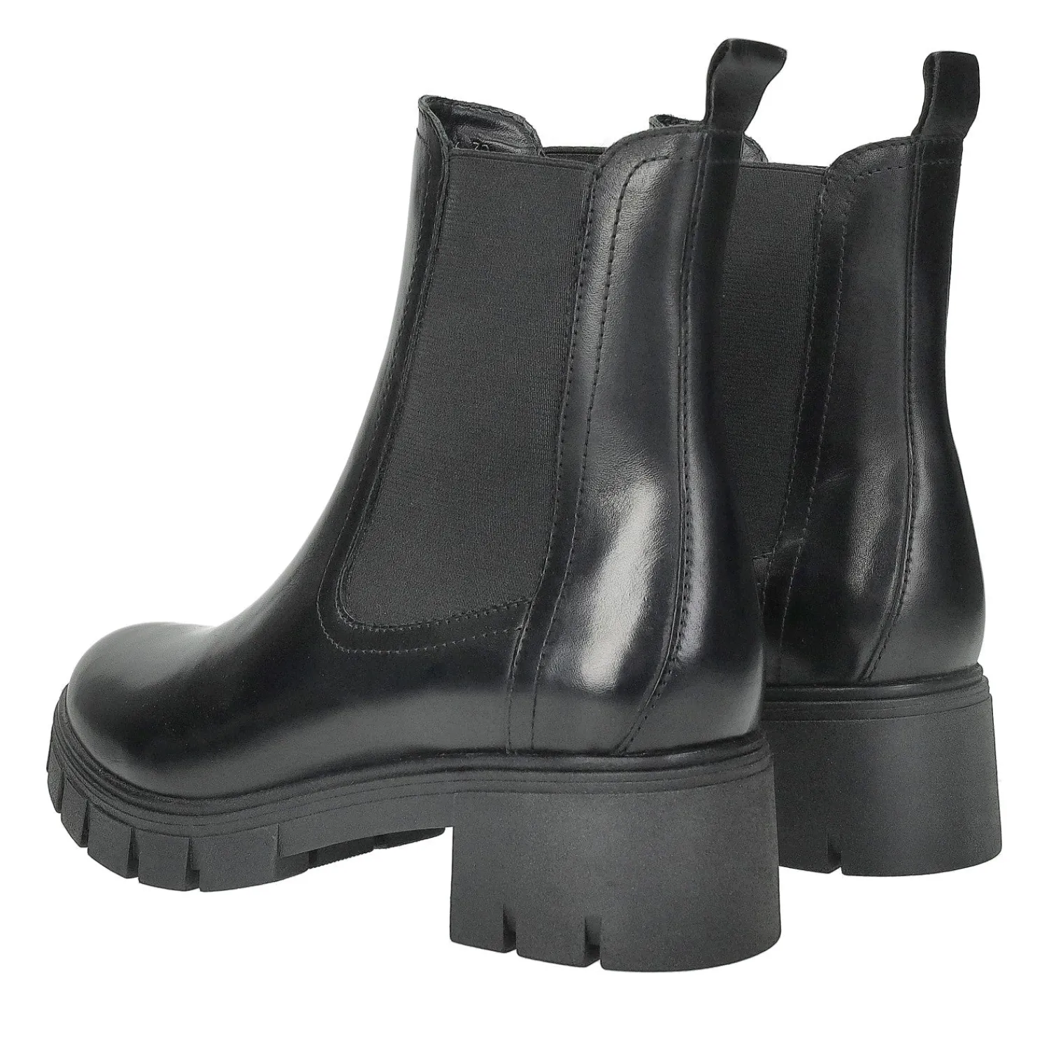 Stivali Bassi|Stivaletti Con Tacco>Tata Italia Anfibi in vera pelle Nero