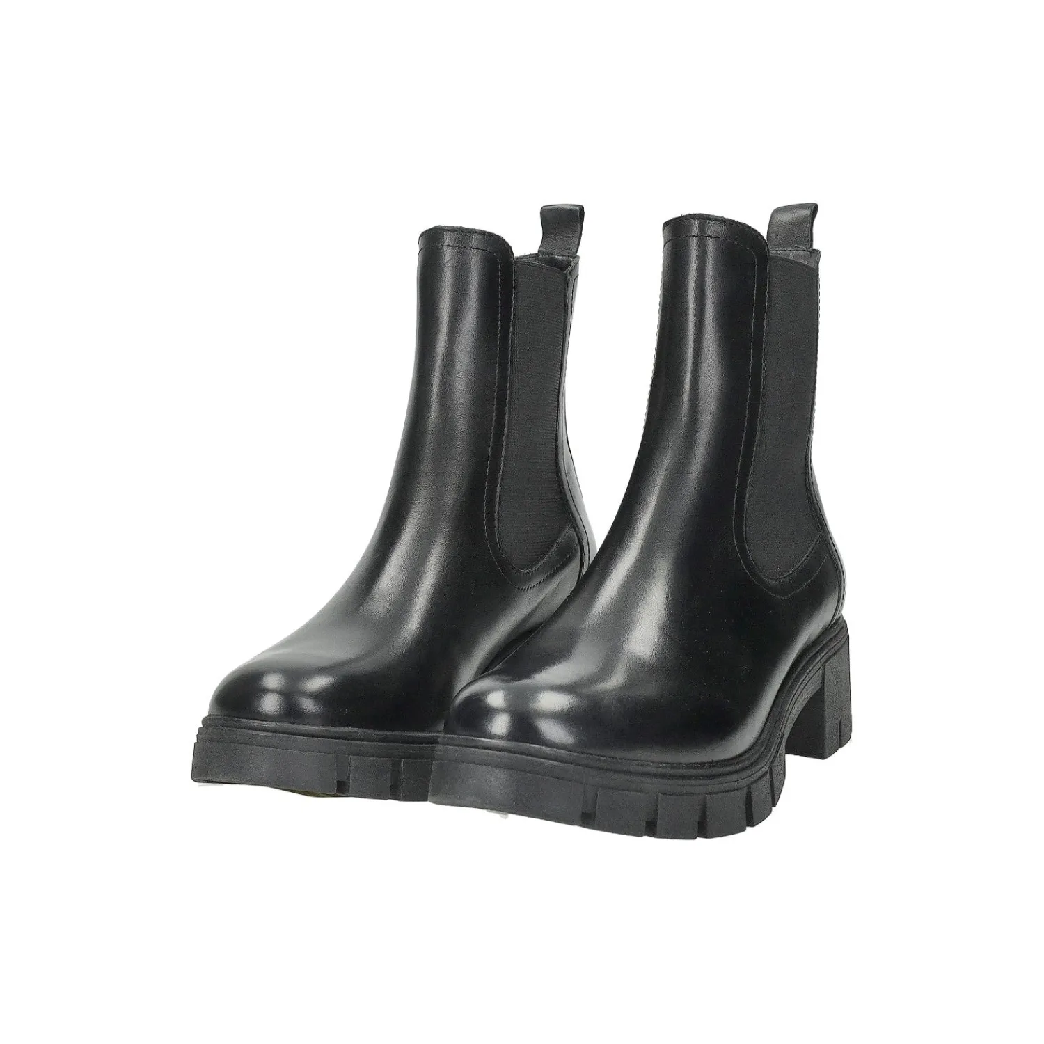 Stivaletti Con Tacco|Donna>Tata Italia Anfibi in vera pelle Nero