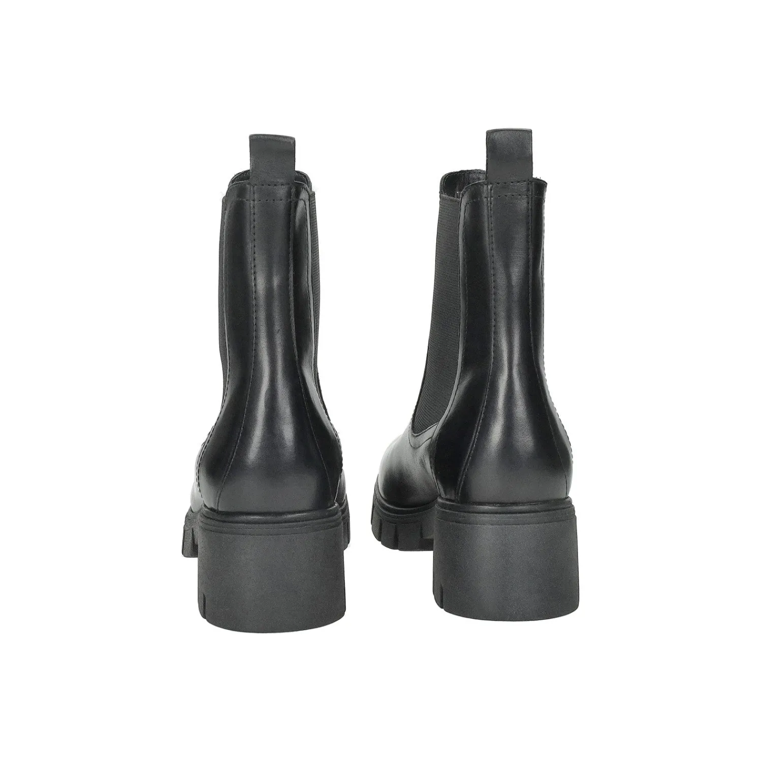 Stivaletti Con Tacco|Donna>Tata Italia Anfibi in vera pelle Nero