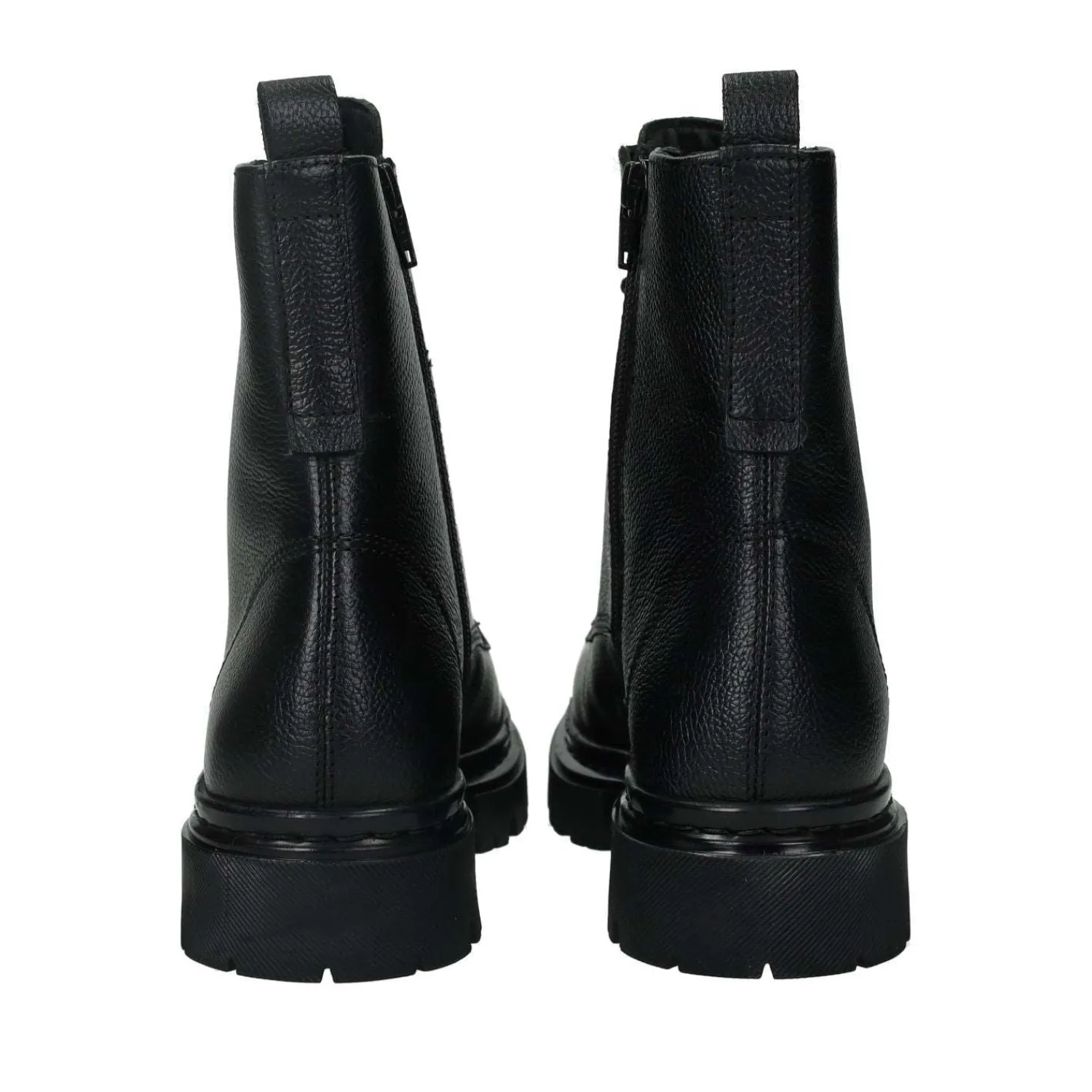 Anfibi|Stivali Bassi>Tata Italia Anfibi in vera pelle.Tacco alto 3cm Nero