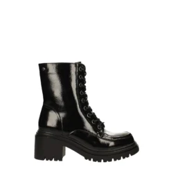 Stivali Bassi|Anfibi>Tata Italia Anfibi in vernice. Tacco largo alto 5cm Nero