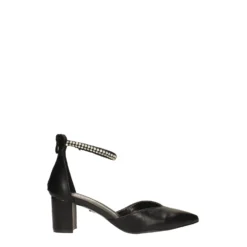 Décolleté|Articoli In Promozione>Tata Italia Décolleté a punta con cinturino con strass. Tacco alto 6cm Nero