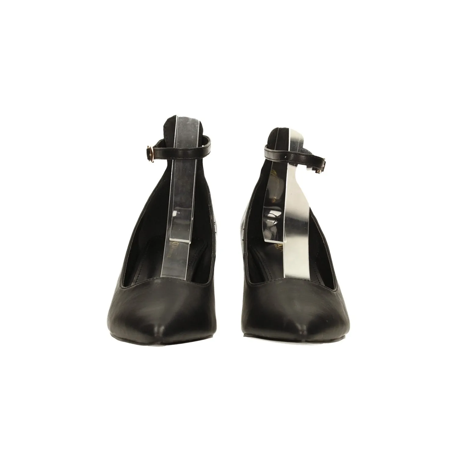 Décolleté|Articoli In Promozione>Tata Italia Décolleté con cinturino alla caviglia e tacco a rocchetto dorato alto 6cm Nero
