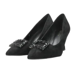 Décolleté>Tata Italia Décolleté con inserto in strass. Tacco alto 8cm Nero
