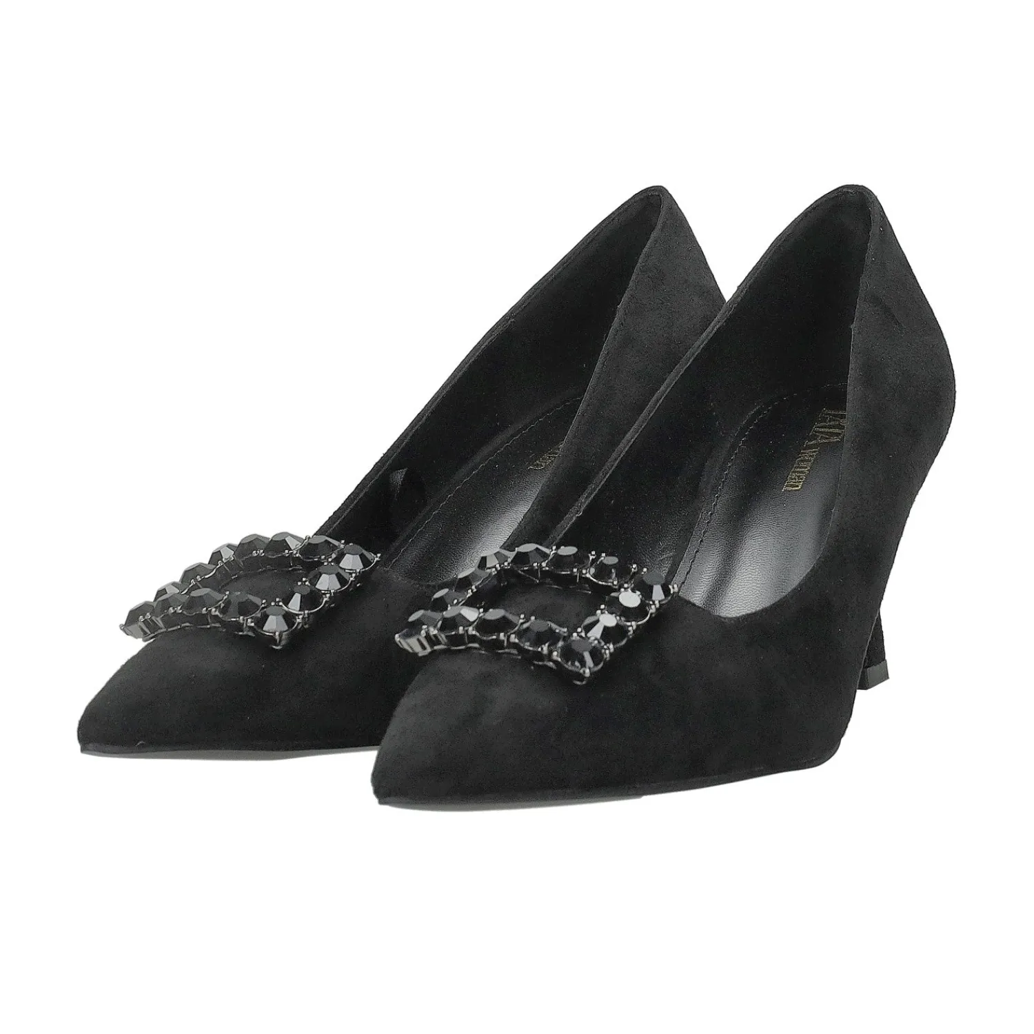 Décolleté>Tata Italia Décolleté con inserto in strass. Tacco alto 8cm Nero