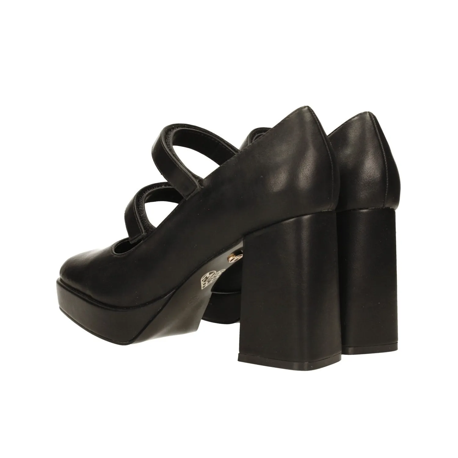 Décolleté>Tata Italia Décolleté con punta squadrata e doppio cinturino. Tacco alto 9cm Nero