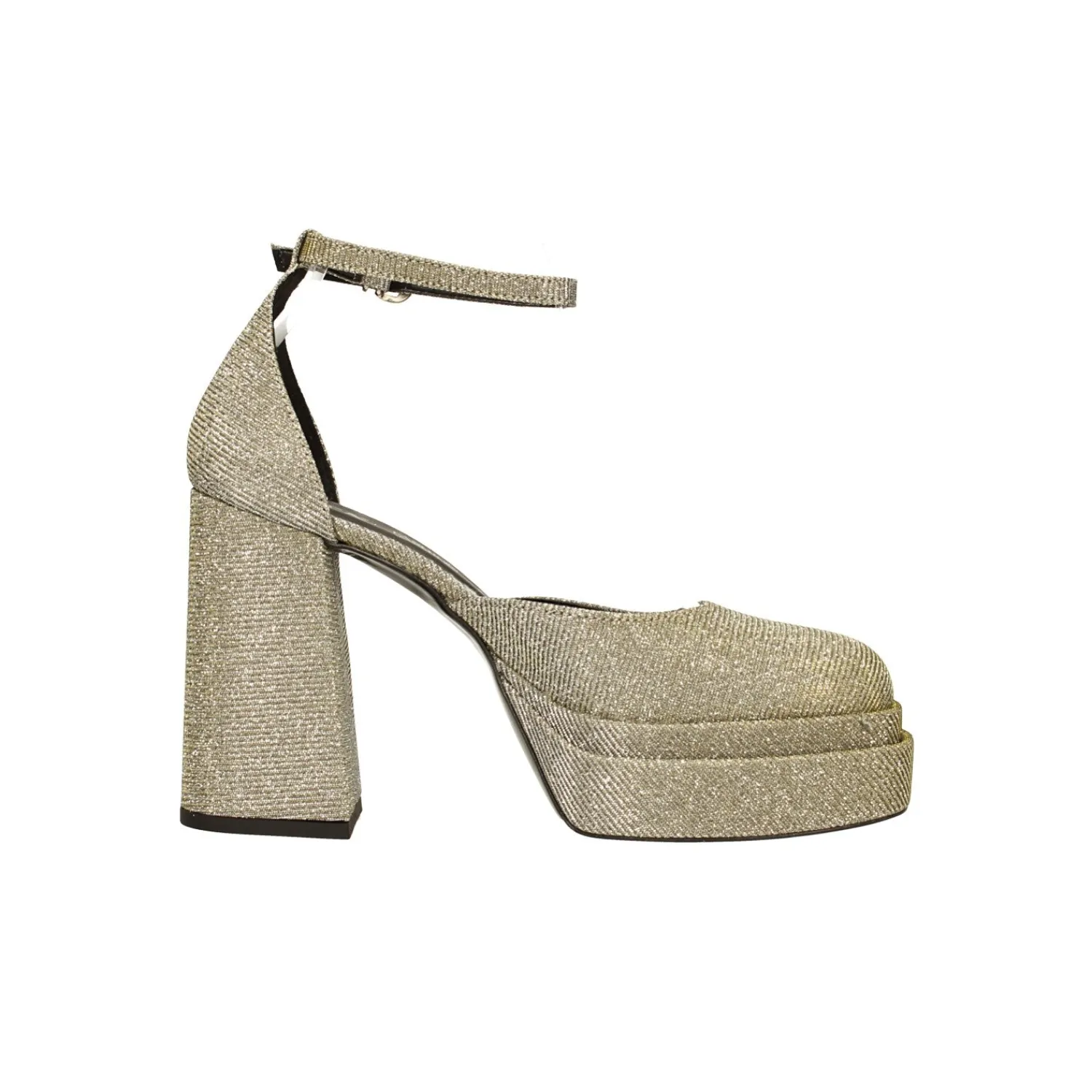 Décolleté>Tata Italia Décolleté glitterate con doppio plateau. Made in Italy. Tacco alto 11cm