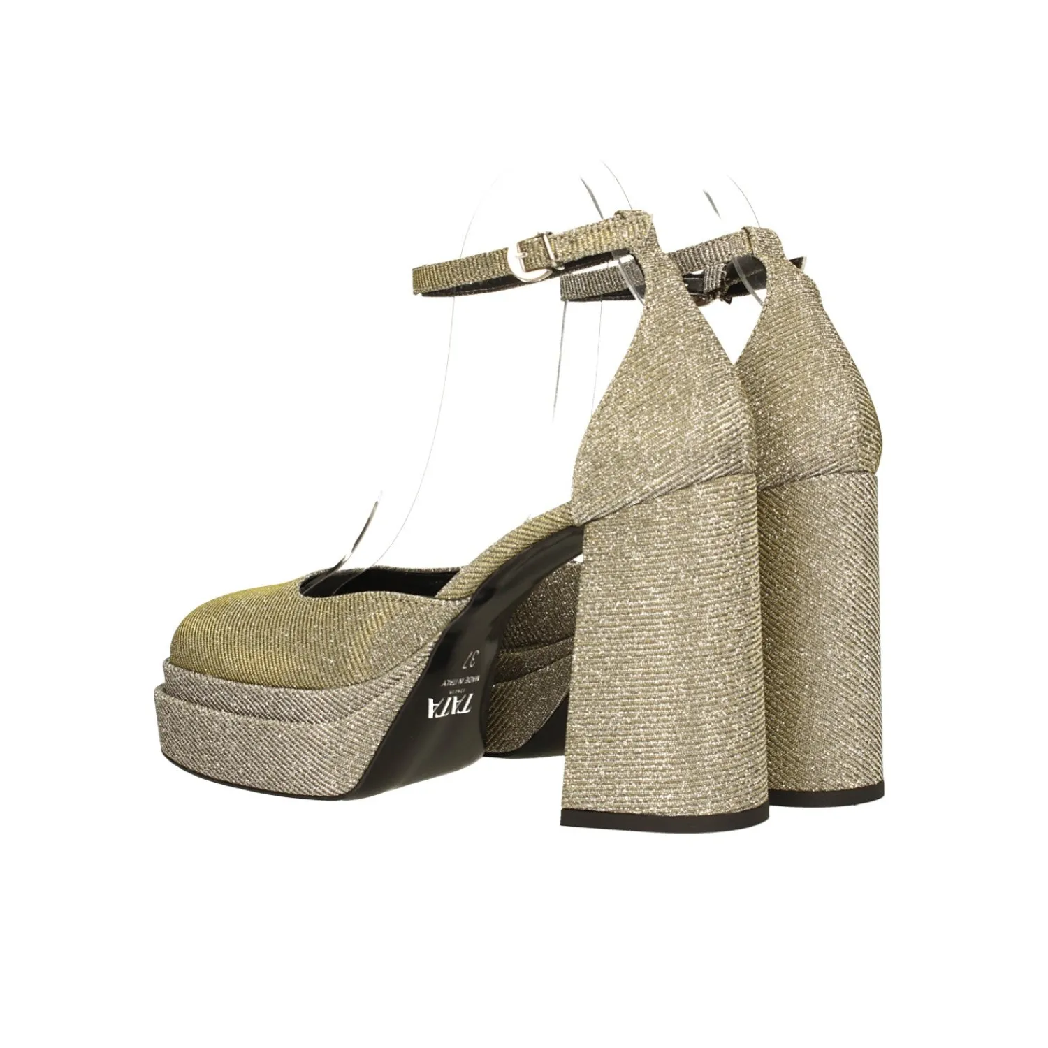 Décolleté>Tata Italia Décolleté glitterate con doppio plateau. Made in Italy. Tacco alto 11cm
