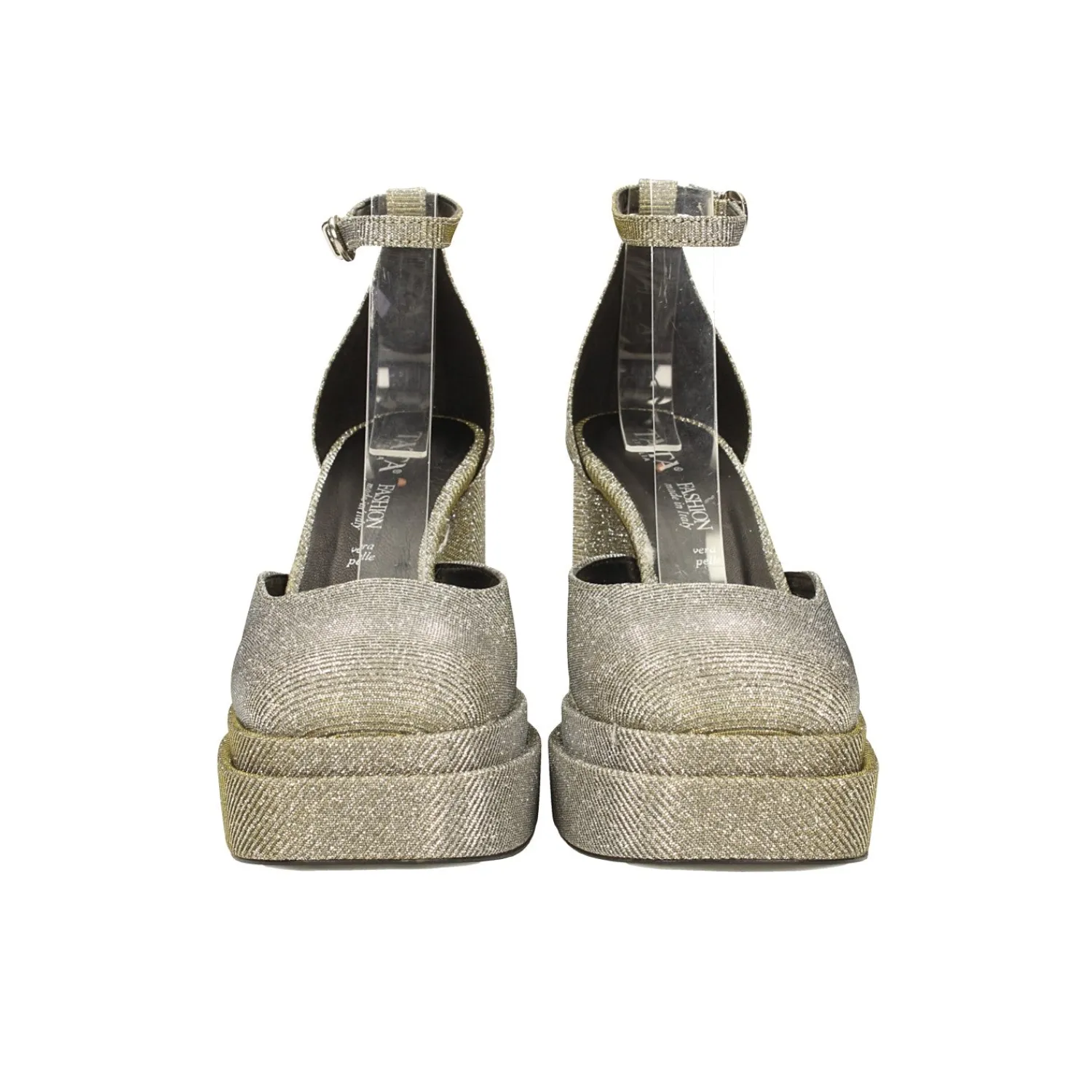 Décolleté>Tata Italia Décolleté glitterate con doppio plateau. Made in Italy. Tacco alto 11cm