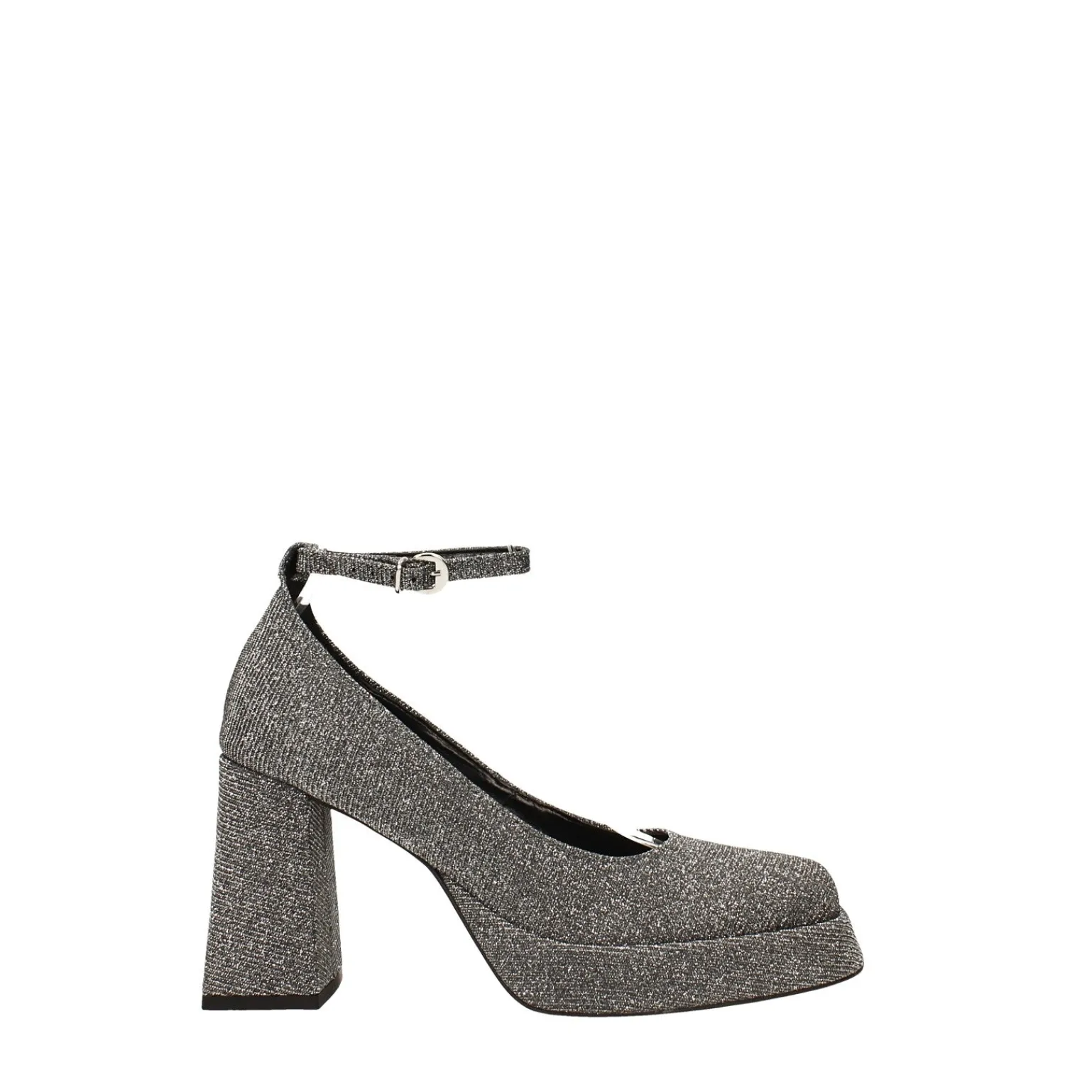 Décolleté>Tata Italia Décolleté glitterate. con punta squadrata e plateau. Made in Italy. Tacco alto 9cm