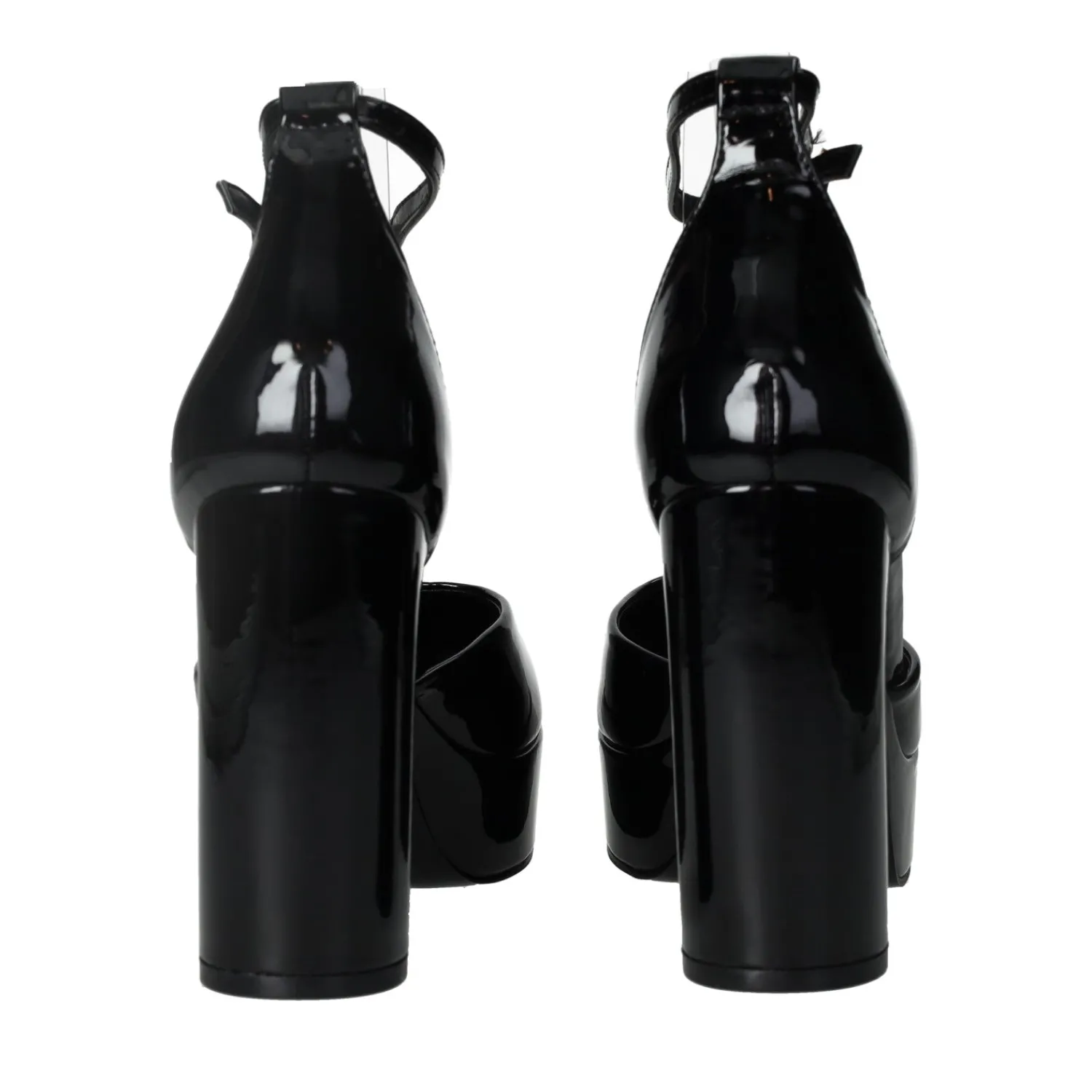 Décolleté>Tata Italia Décolleté in vernice con cinturino. Tacco alto 10.5 cm Nero