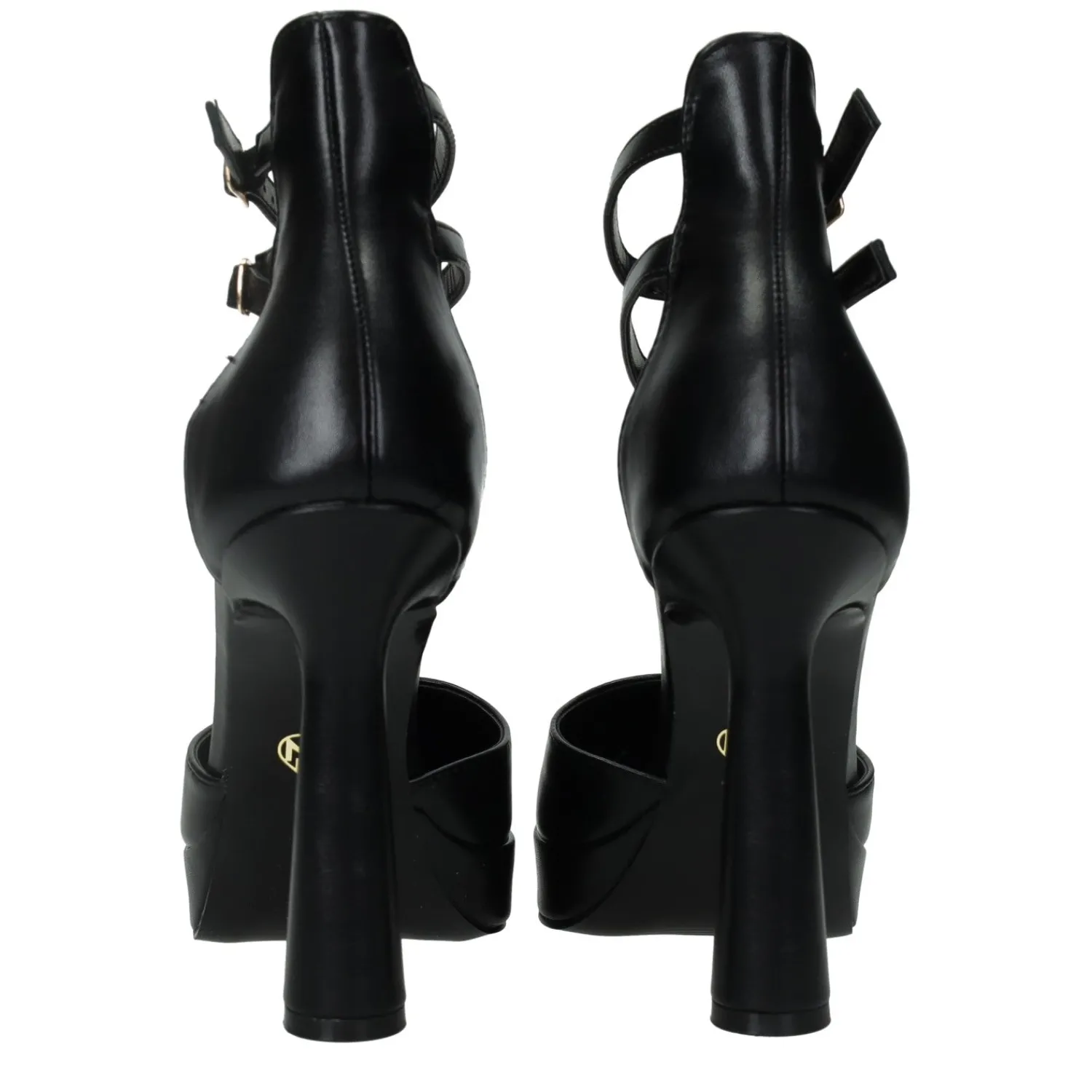 Décolleté>Tata Italia Décolleté platform con doppio cinturino. Tacco alto 12cm Nero