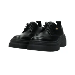Articoli In Promozione>Tata Italia Derby con suola carrarmato.Tacco alto 4cm Nero