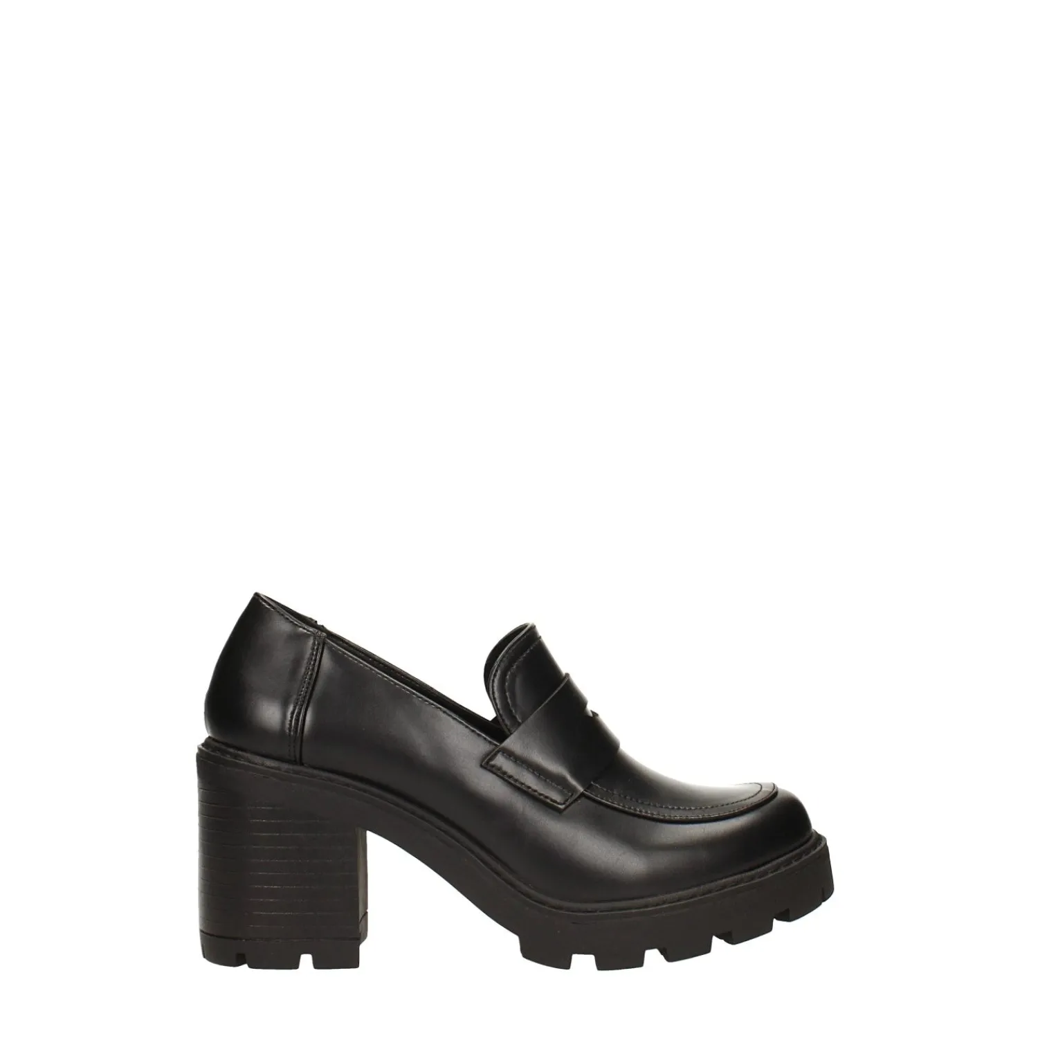 Mocassini|Stivali Bassi>Tata Italia Pumps mocassino con tacco largo alto 7cm Nero
