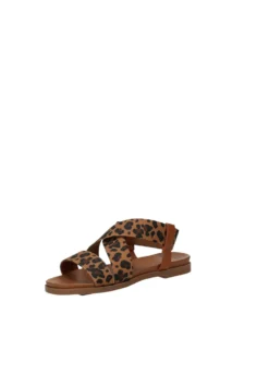 Sandali>Tata Italia Sandali bassi animalier Marrone