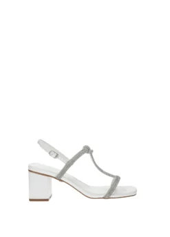Sandali>Tata Italia Sandali con listini strass Bianco