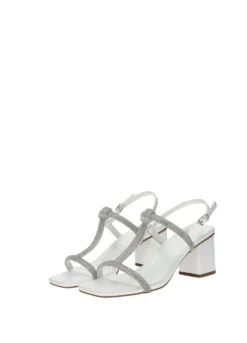 Sandali>Tata Italia Sandali con listini strass Bianco
