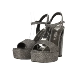 Sandali>Tata Italia Sandali con plateau glitterati. Made in Italy. Tacco alto 13cm