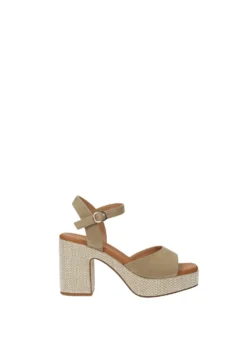 Sandali>Tata Italia Sandali con tacco quadrato Beige