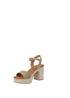 Sandali>Tata Italia Sandali con tacco quadrato Beige
