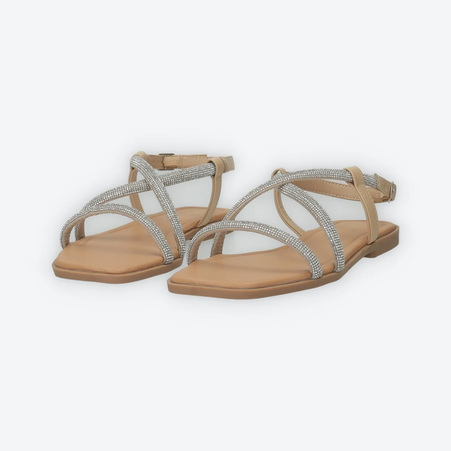 Sandali>Tata Italia Sandali flat con listini in strass