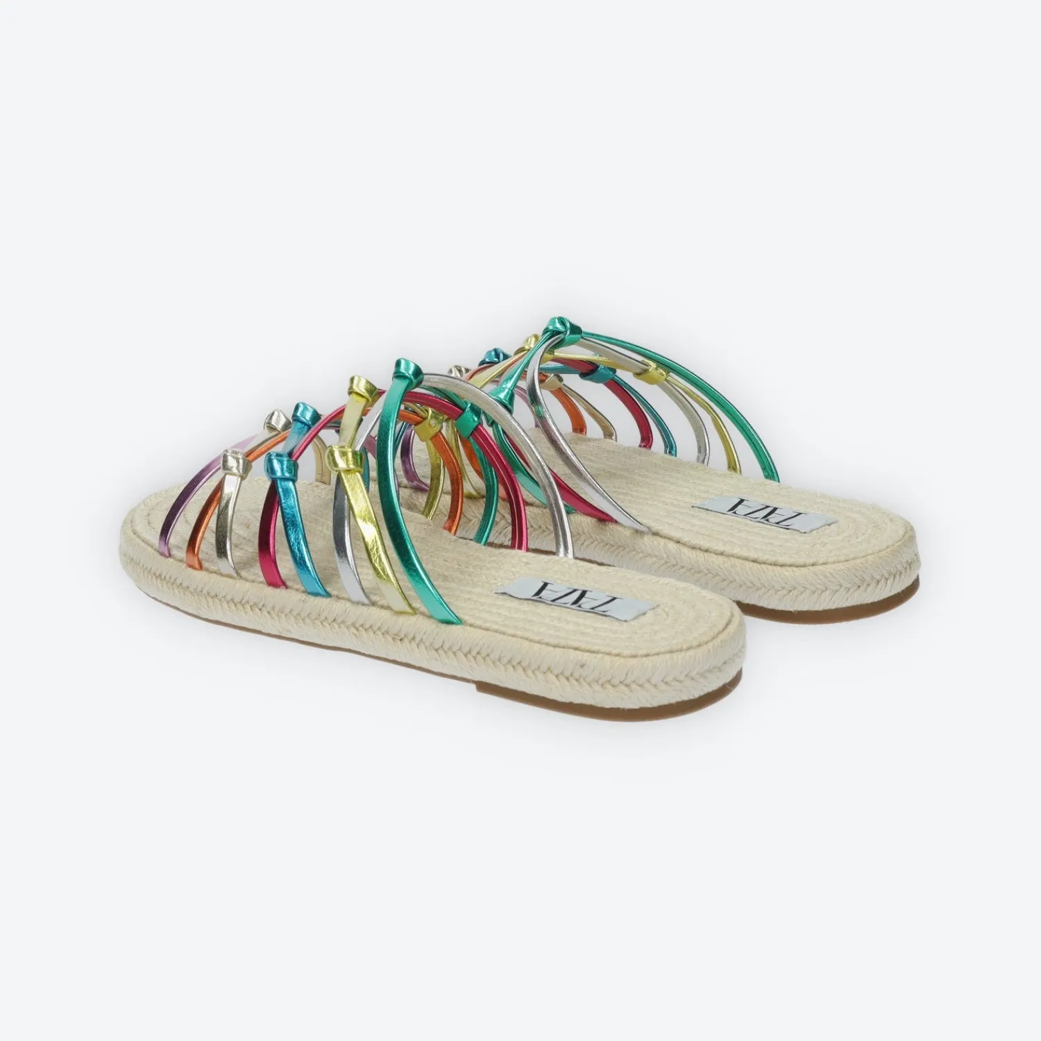 Sandali>Tata Italia Sandali flat in corda Multicolore