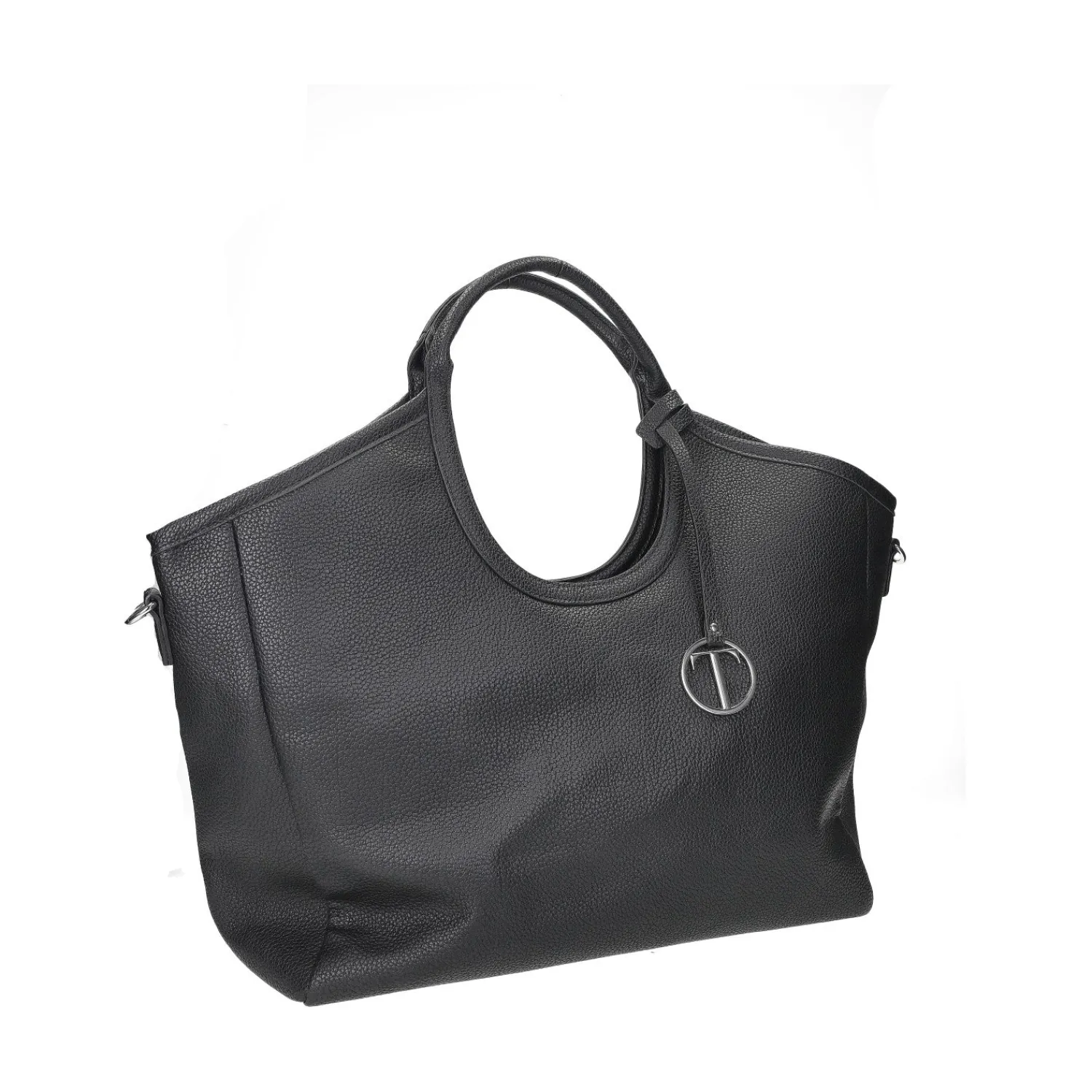 Articoli In Promozione|Shopper>Tata Italia Shopper con doppi manici e tracolla in pelle