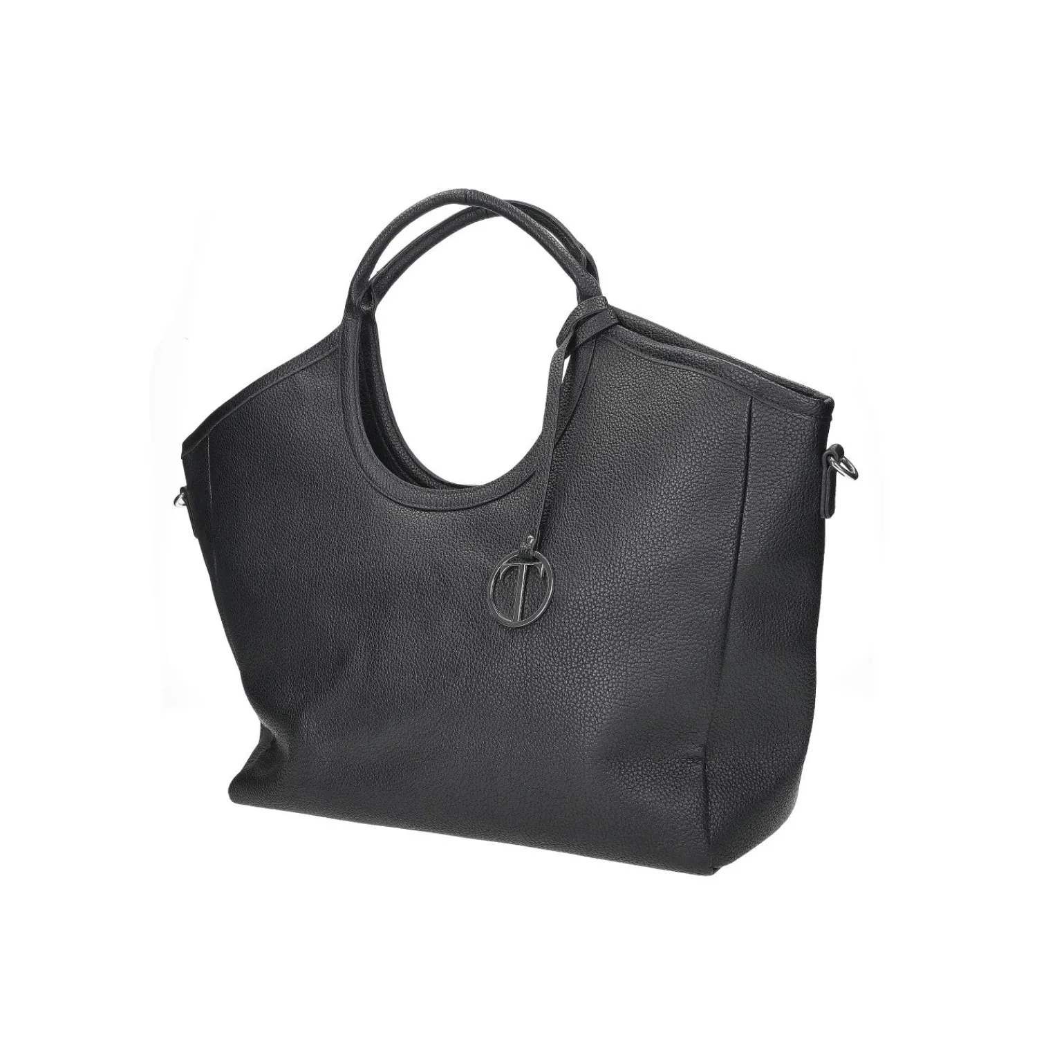 Articoli In Promozione|Shopper>Tata Italia Shopper con doppi manici e tracolla in pelle