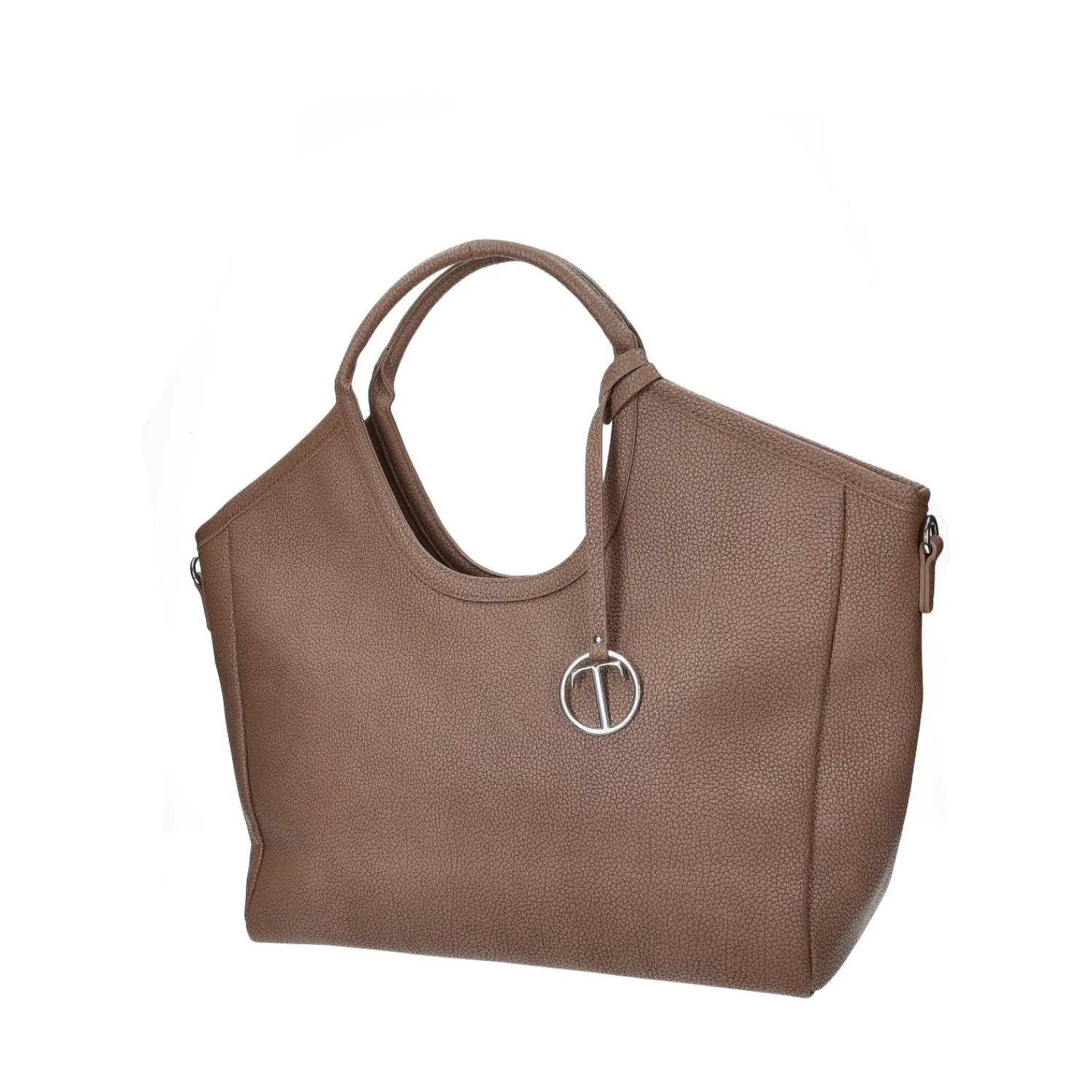 Articoli In Promozione|Shopper>Tata Italia Shopper con doppi manici e tracolla in pelle