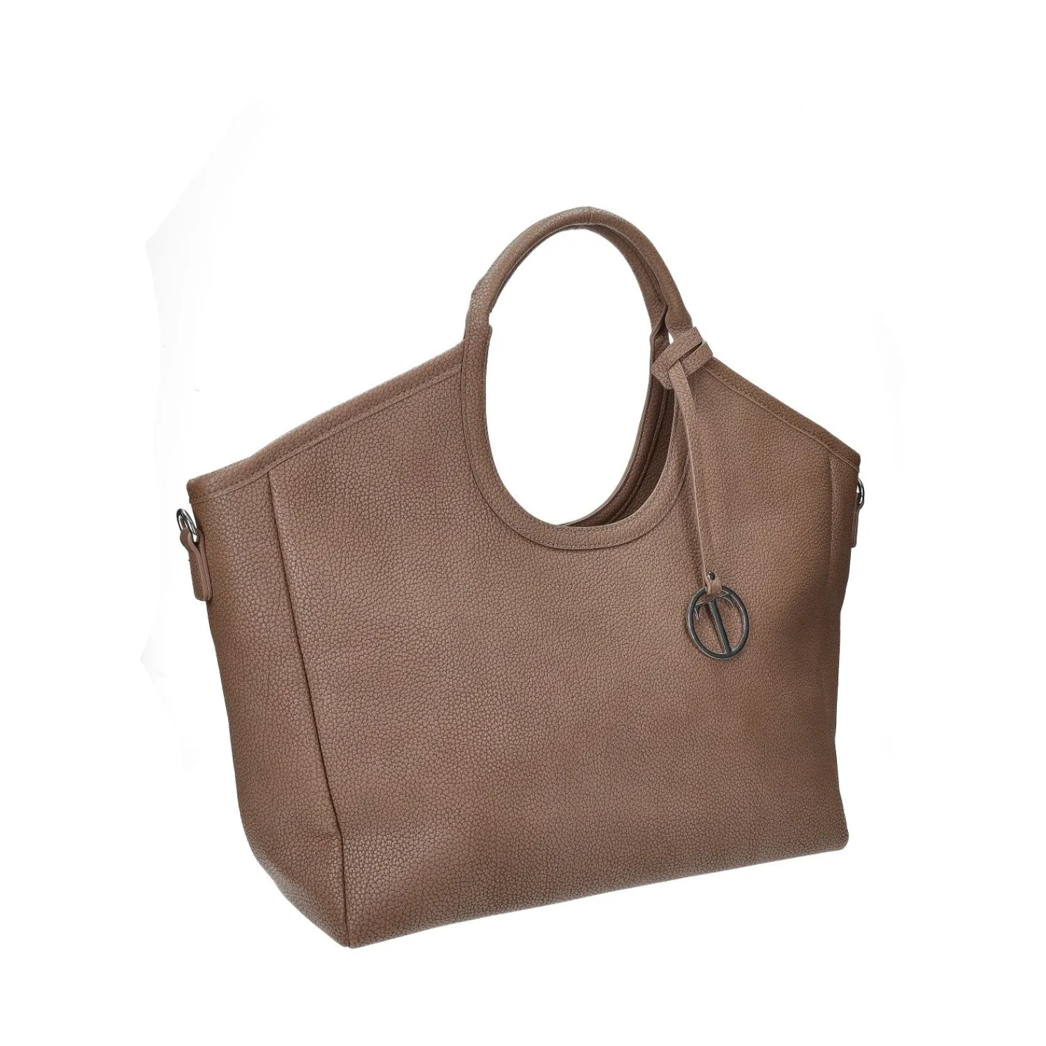 Articoli In Promozione|Shopper>Tata Italia Shopper con doppi manici e tracolla in pelle