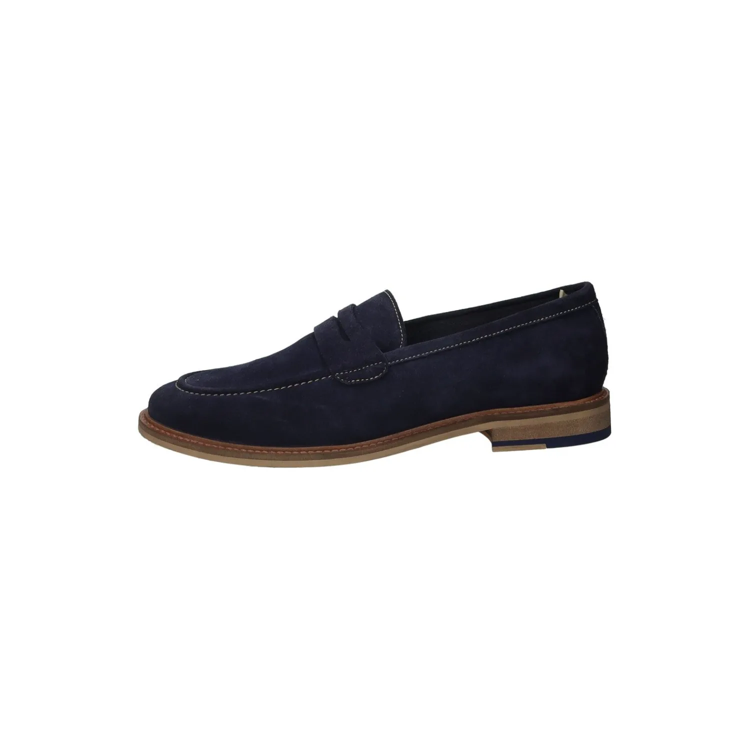 Mocassini|Uomo>Tata Italia Slip on blu in tessuto scamosciato
