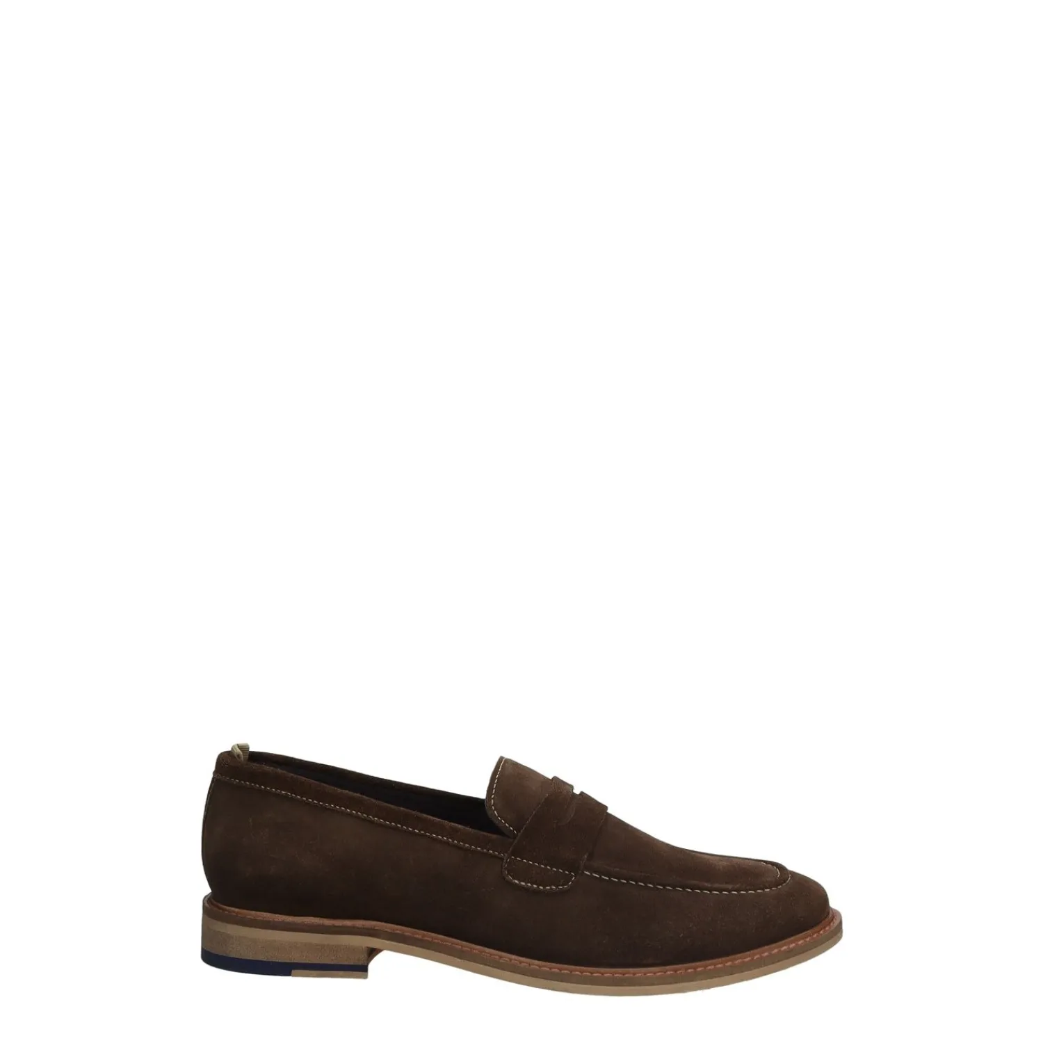 Mocassini|Uomo>Tata Italia Slip on blu in tessuto scamosciato