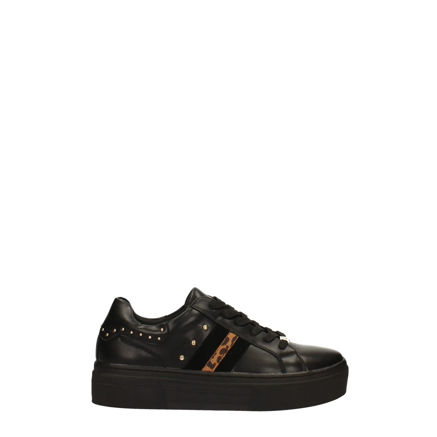 Sneakers|Articoli In Promozione>Tata Italia Sneakers con borchie e inserto leopardato Nero