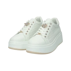 Sneakers>Tata Italia Sneakers con dettaglio.Tacco alto 4 cm Bianco