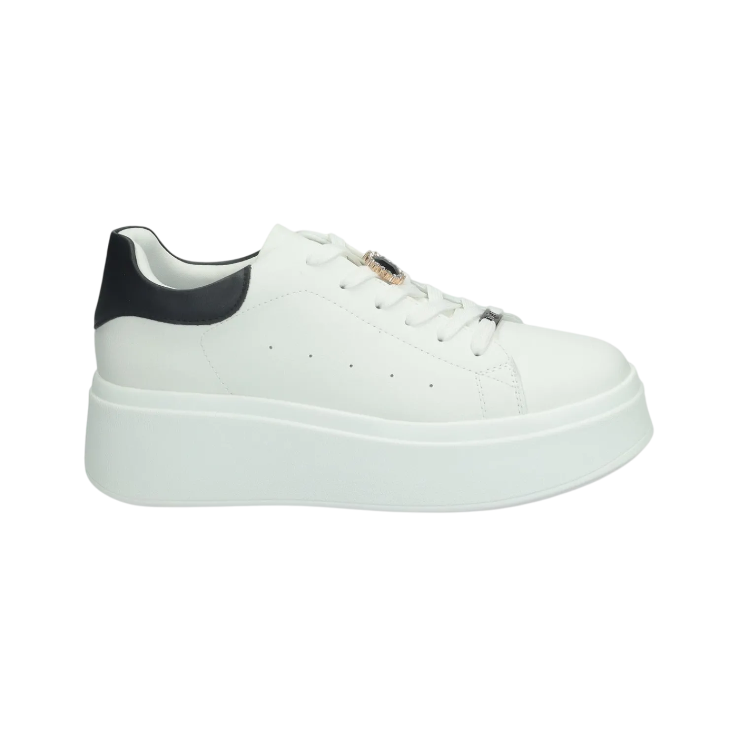 Sneakers>Tata Italia Sneakers con gioiello.Tacco alto 3cm Bianco