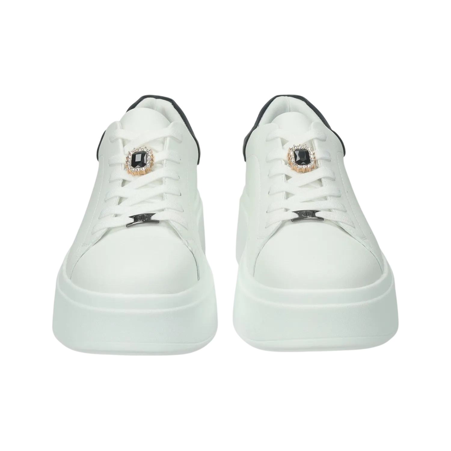 Sneakers>Tata Italia Sneakers con gioiello.Tacco alto 3cm Bianco