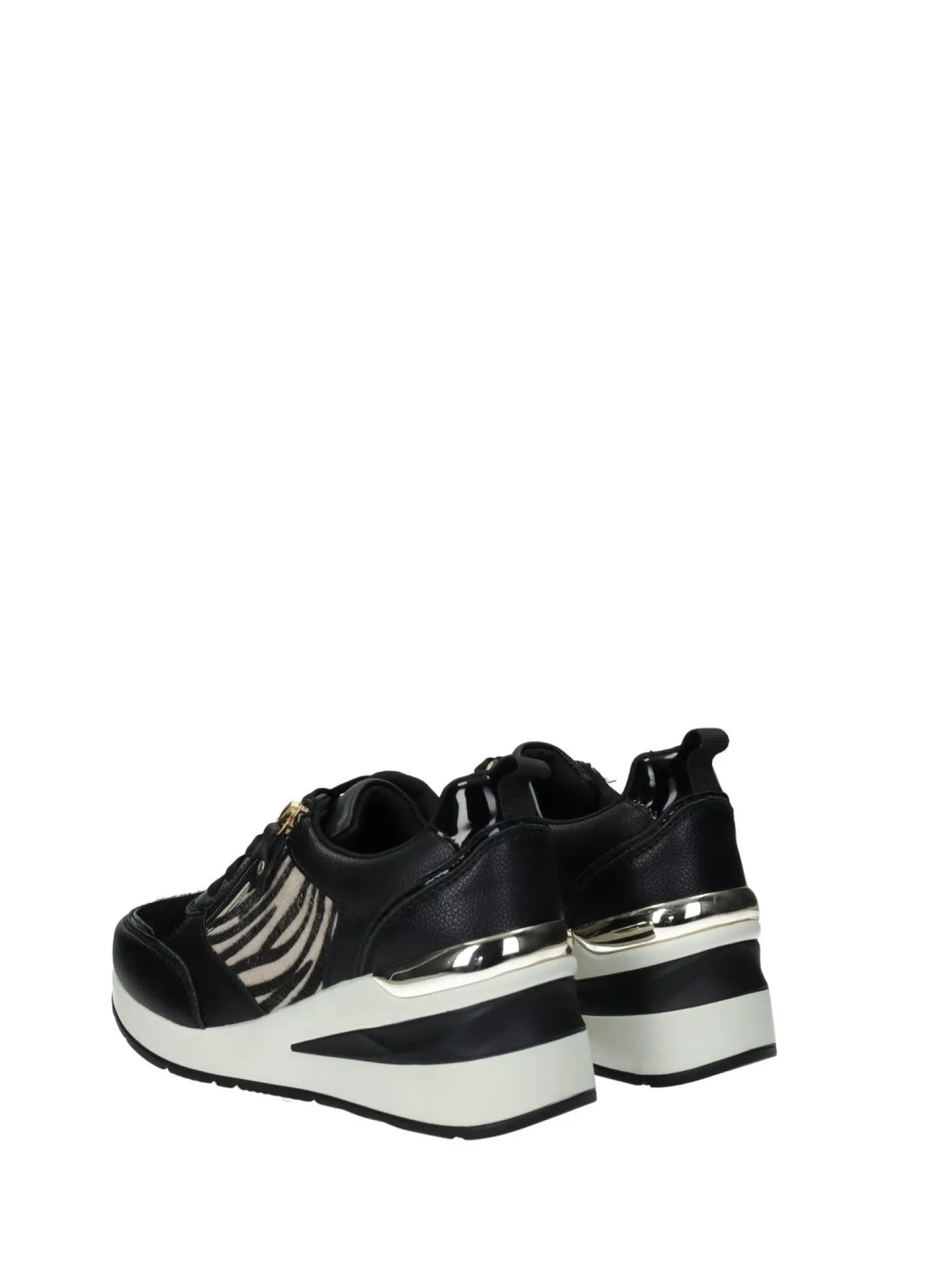 Sneakers>Tata Italia Sneakers donna black/white PU gomma – 1272103B Nero