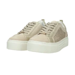 Sneakers|Articoli In Promozione>Tata Italia Sneakers ricoperte da strass. Tacco alto: 5 cm Beige