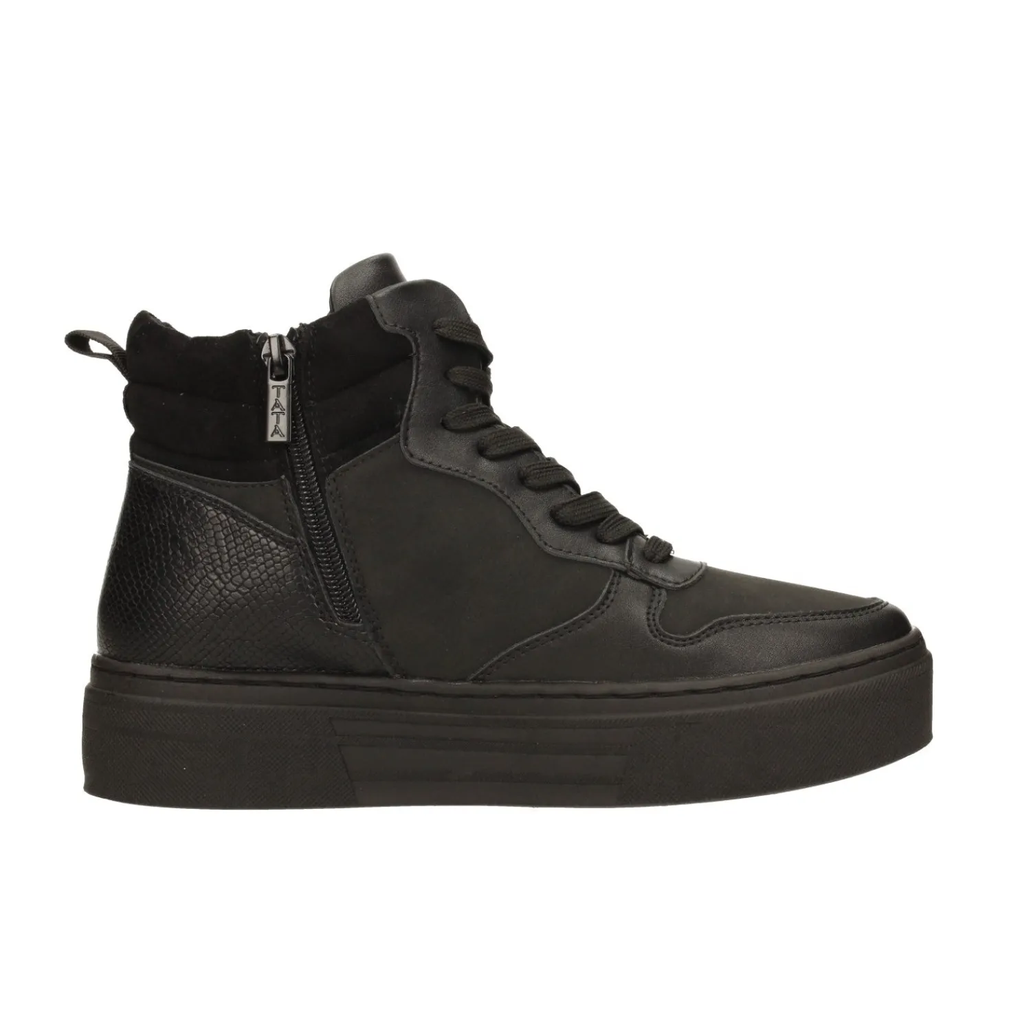 Sneakers|Articoli In Promozione>Tata Italia Sneakers total black con suola alta 3.5cm Nero