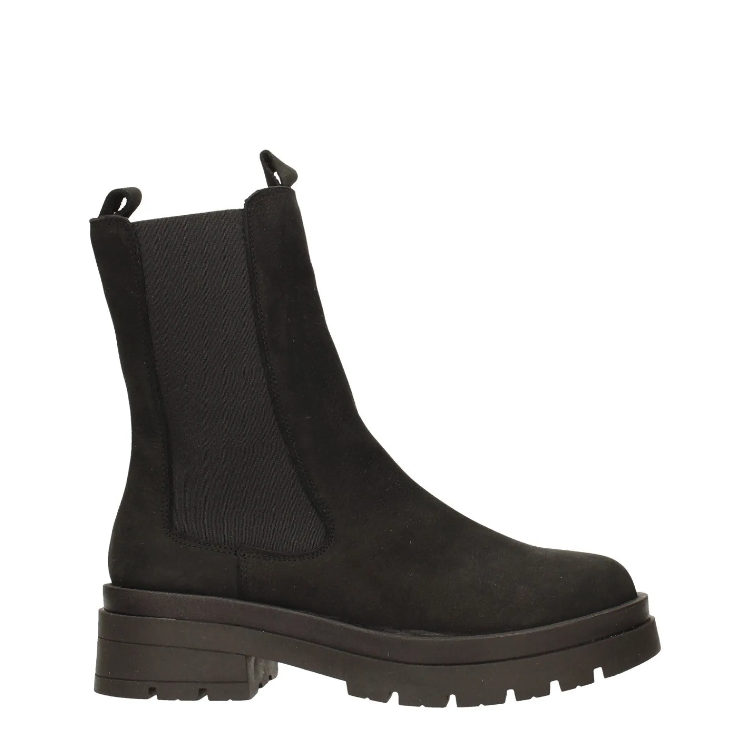 Donna>Tata Italia Stivaletti chelsea con suola carrarmato. Tacco alto 5cm Nero