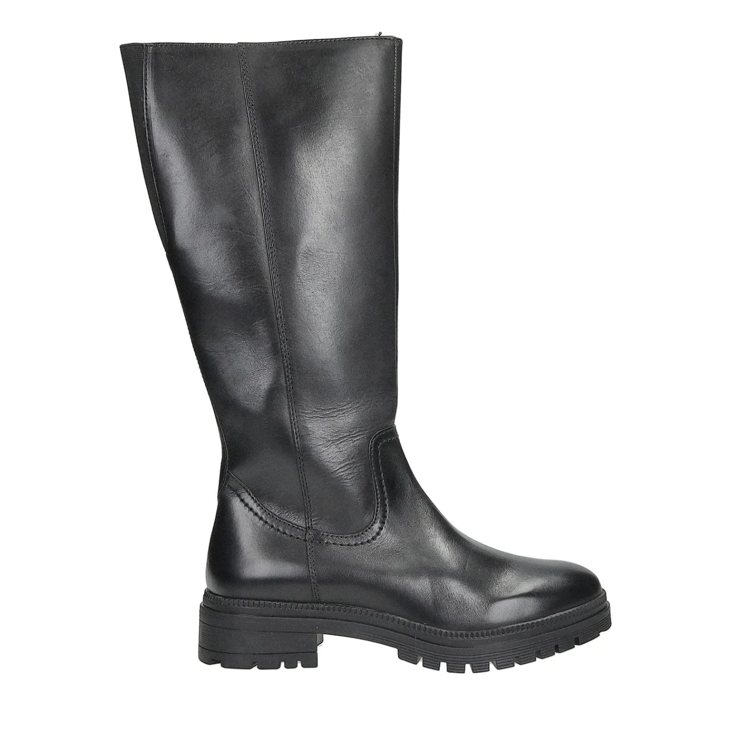 Stivali Bassi|Donna>Tata Italia Stivali in vera pelle.Fondo alto 6cm Nero