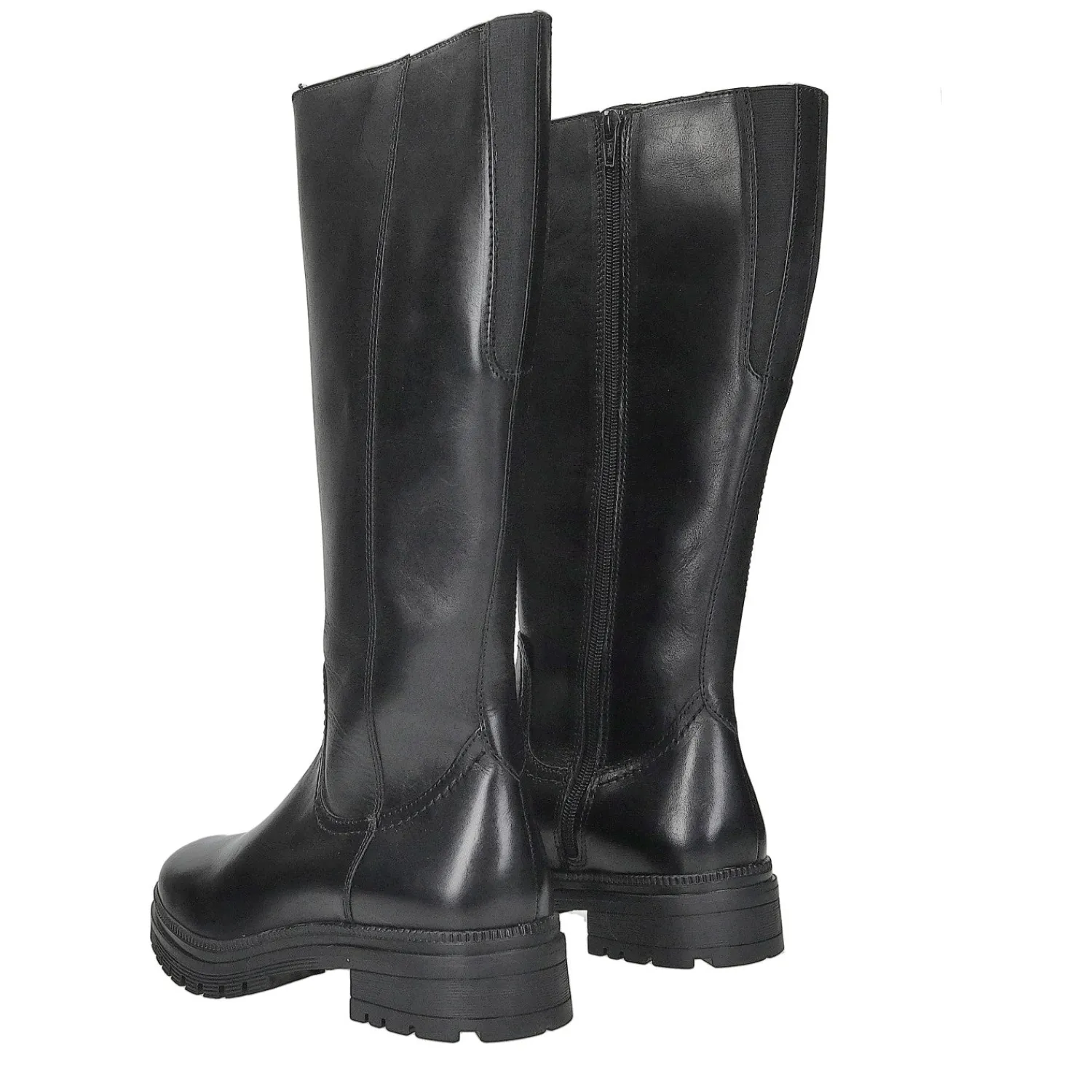 Stivali Bassi|Donna>Tata Italia Stivali in vera pelle.Fondo alto 6cm Nero