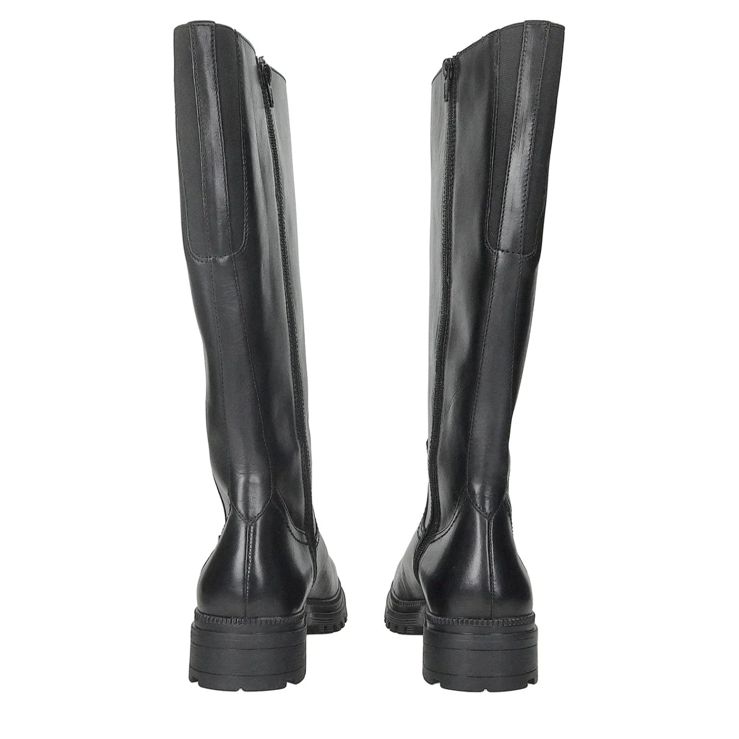 Stivali Bassi|Donna>Tata Italia Stivali in vera pelle.Fondo alto 6cm Nero