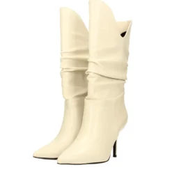 Stivali Bassi|Donna>Tata Italia Stivali morbidi avorio. Tacco a spillo alto 9cm