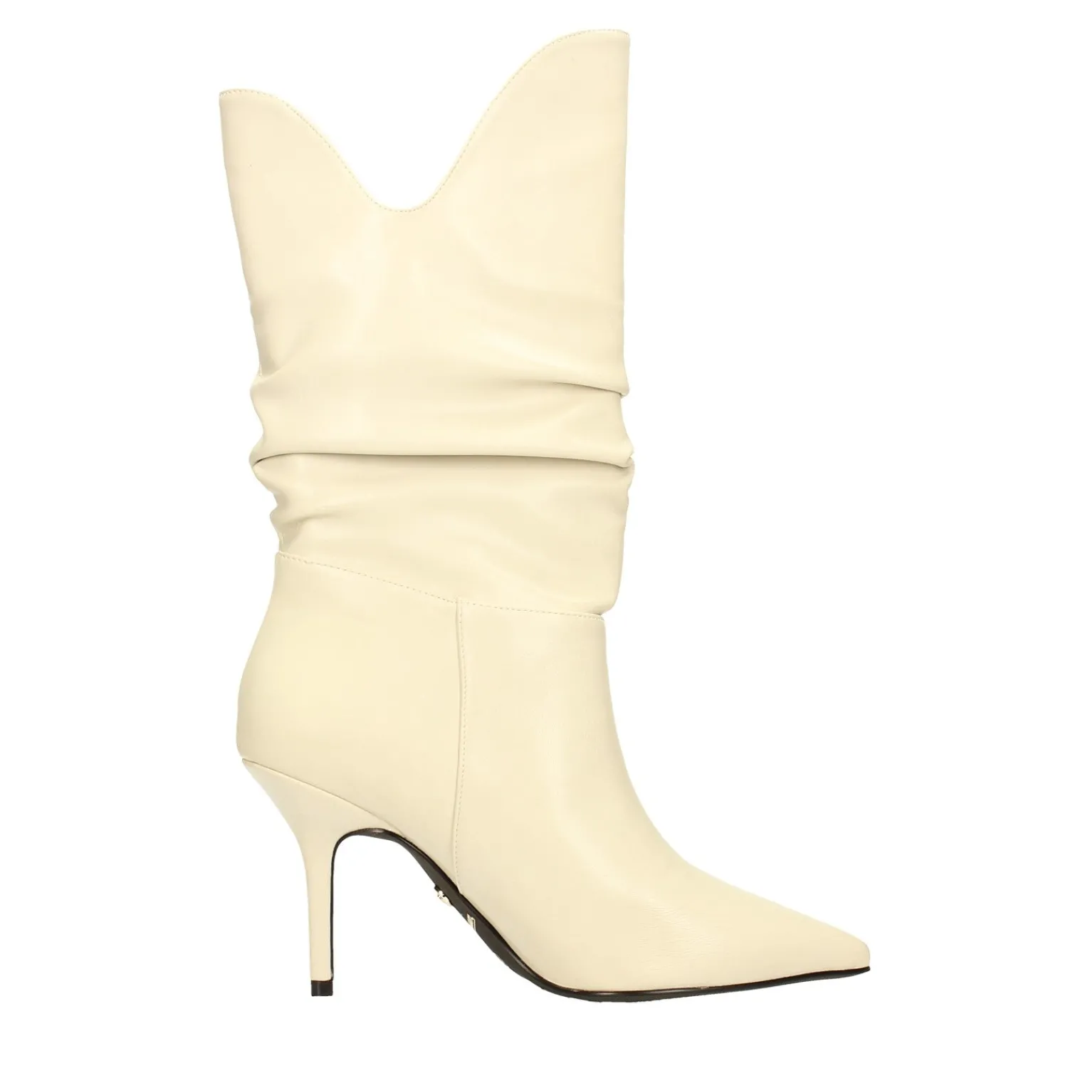 Stivali Bassi|Donna>Tata Italia Stivali morbidi avorio. Tacco a spillo alto 9cm
