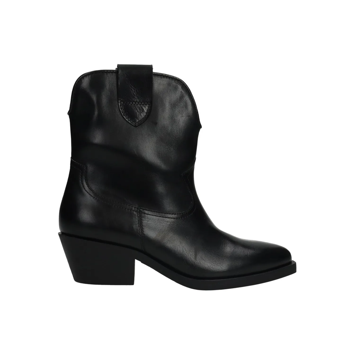 Texani|Stivaletti Bassi>Tata Italia Texani in vera pelle Nero