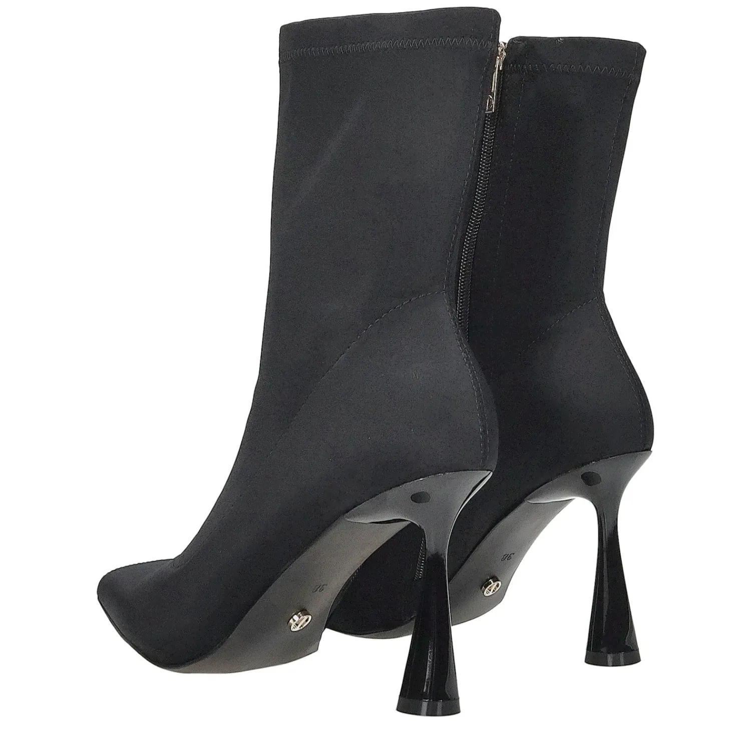 Stivali Bassi>Tata Italia Tronchetto elasticizzato. Tacco alto 9cm Nero